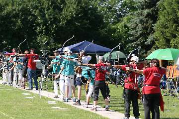 Fotos vom Wettkampf, Pause und Siegerehrung von der LM FITA in Vellmar vom 02. Juli 2006-15