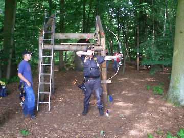 Fotos vom Wettkampf, Pause und Siegerehrung von der LM FITA in Vellmar vom 02. Juli 2006-2