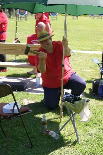 Fotos vom Wettkampf, Pause und Siegerehrung von der LM FITA in Vellmar vom 02. Juli 2006-38