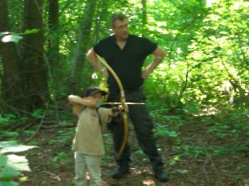 Fotos vom Wettkampf, Pause und Siegerehrung von der LM FITA in Vellmar vom 02. Juli 2006-7